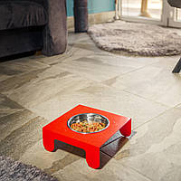 Столик з мисками для собак та кішок