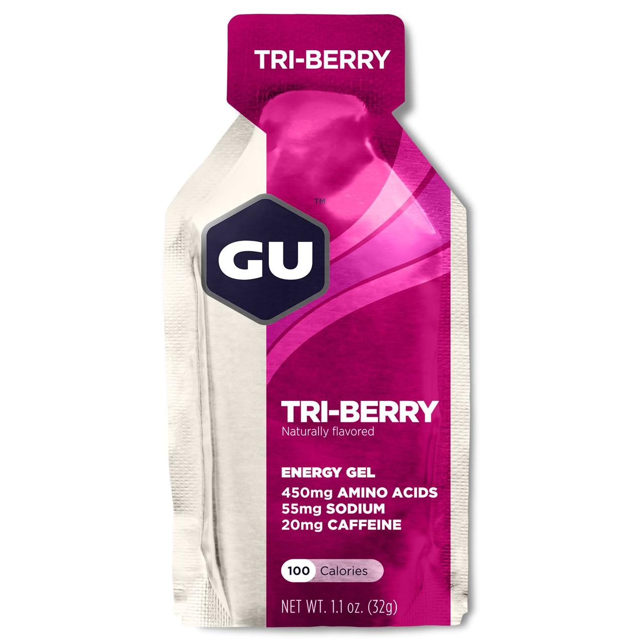 Енергетичний гель GU Energy Tri-Berry, 32 г (20 мг кофеїну) (03.10.2025)