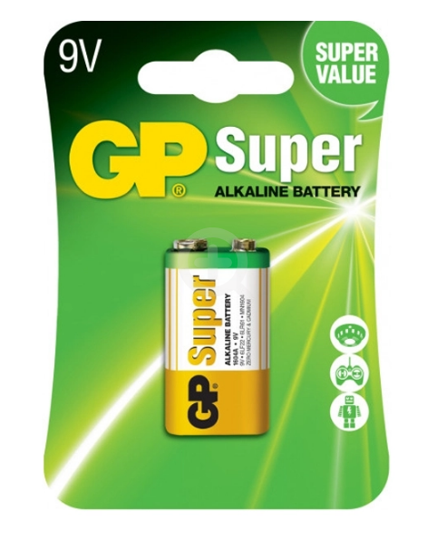 Батарейка GP Super 6F22 shr, фото 1