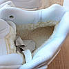 Жіночі зимові кросівки Nike Air Jordan 4 All White Fur Winter Найк Джордан 4 білі шкіра хутро овчина, фото 11