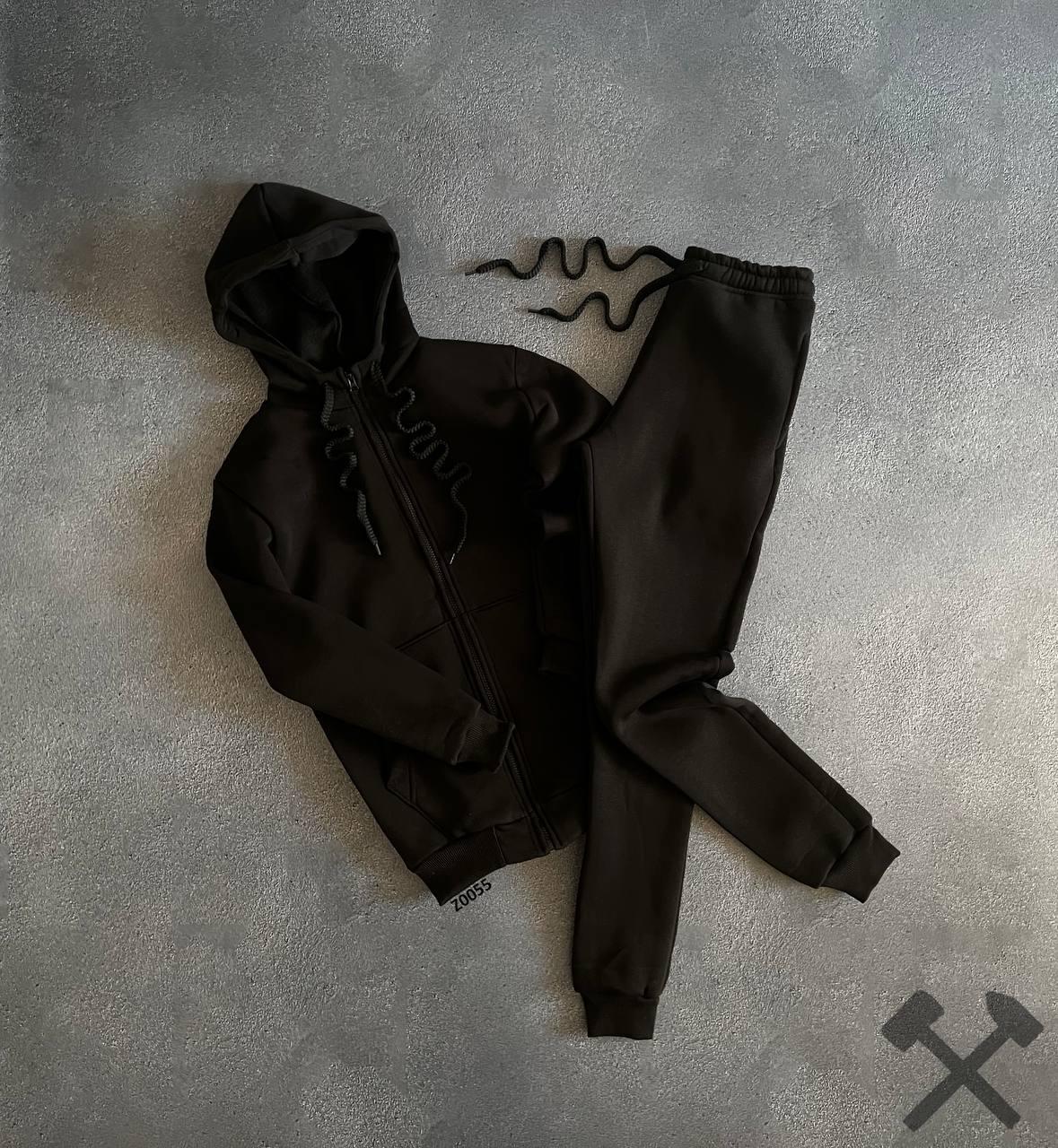 Чоловічий спортивний костюм на блискавці тепла осінь зима