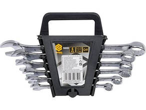 Ключі ріжково-накидні VOREL 50850, М 8-17 мм, набір 6 шт.