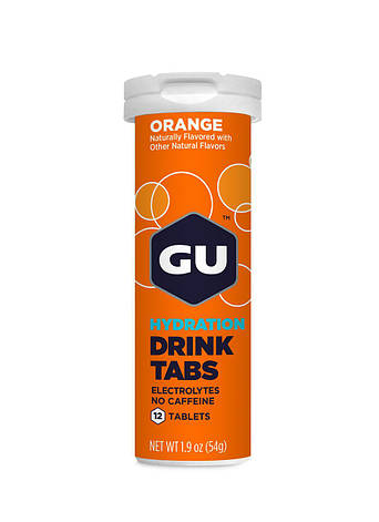Ізотонічні таблетки GU Energy Orange, 12 шт в тубі, фото 1