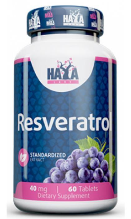 Природний антиоксидант Haya Labs Resveratrol 40mg 60 таблеток
