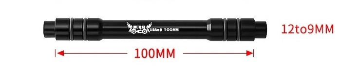 Адаптер  з осі 12/100мм на 9/100мм