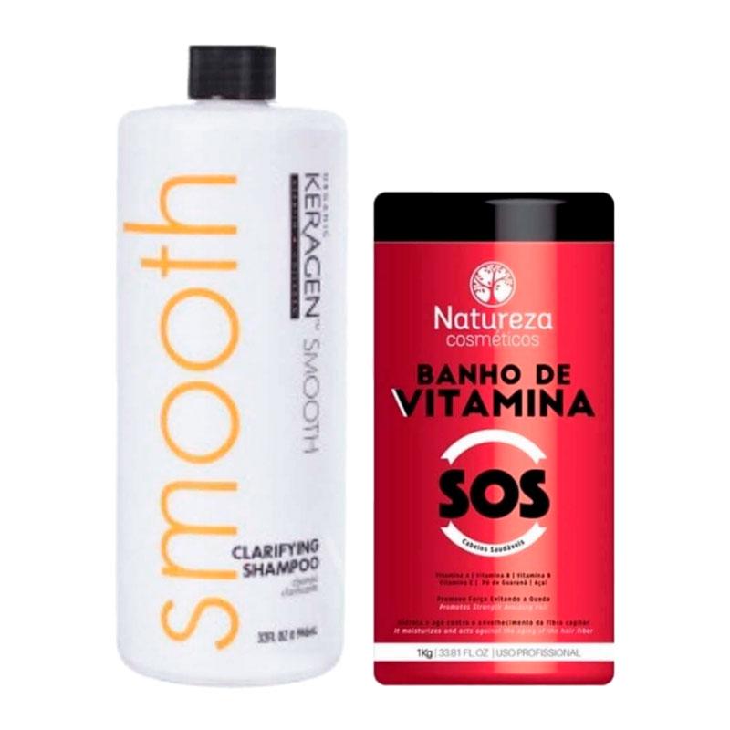 Набір ботекс-відновлення волосся NATUREZA SOS Banho de VITAMINA, 2х1000 р