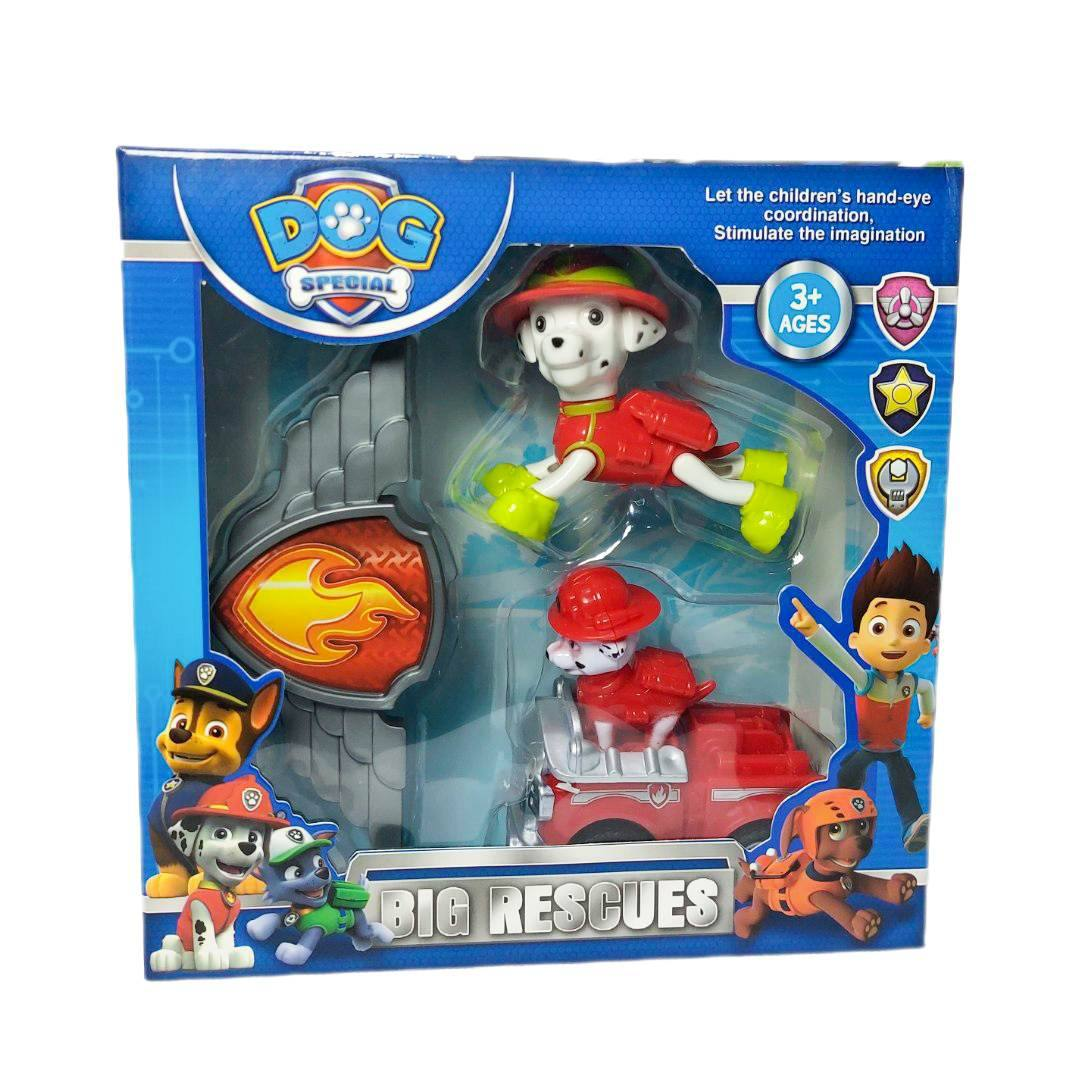 Ігровий набір Paw Patrol Щенячий патруль РВ 337 Маршал з інерційною машинкою, фото 1