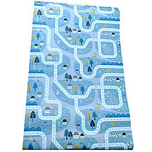 Дитячий килимок 2000х1200х8мм, «Лісове містечко», теплоізоляційний, ігровий, розвиваючий килимок, фото 3