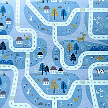 Дитячий килимок 2000х1200х8мм, «Лісове містечко», теплоізоляційний, ігровий, розвиваючий килимок, фото 4