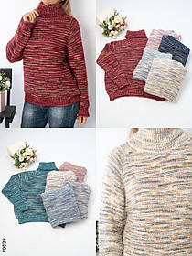 0639 Жіночий светр (мікс кольорів: 10 од: 44-52 | універсальний)