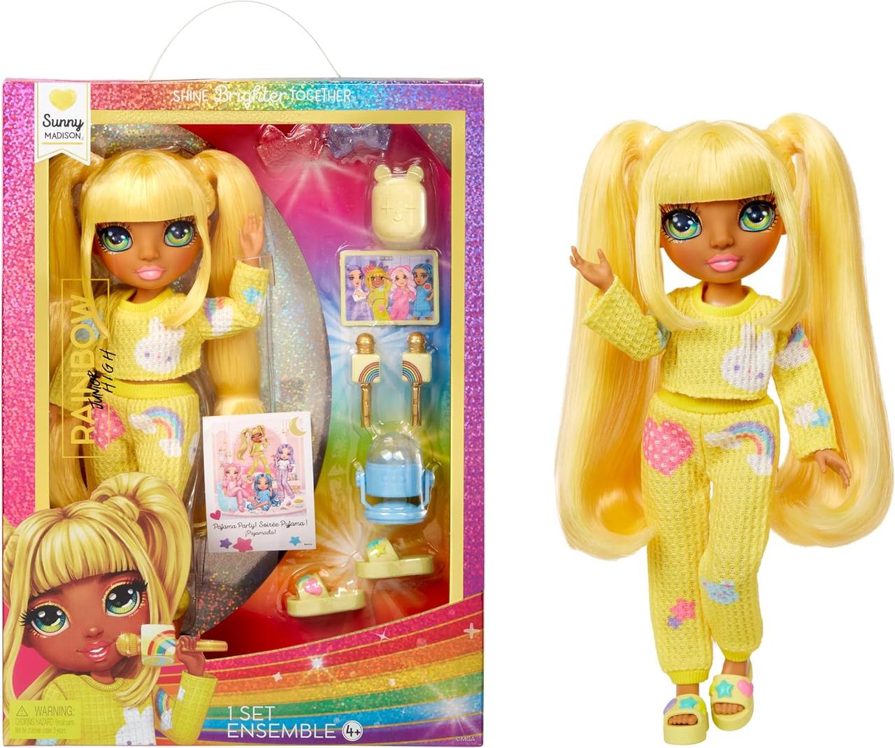 Лялька Рейнбоу Хай Джуніор Санні Rainbow High Jr PJ Party-Sunny
