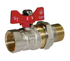 Кран кульовий з накидною гайкою SANTAN (американка), № 322 1" Professional