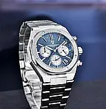 Чоловічий водонепроникний наручний годинник Pagani Design PD-1707 Silver-Blue, фото 2