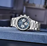 Чоловічий водонепроникний наручний годинник Pagani Design PD-1707 Silver-Blue, фото 3