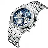 Чоловічий водонепроникний наручний годинник Pagani Design PD-1707 Silver-Blue, фото 4