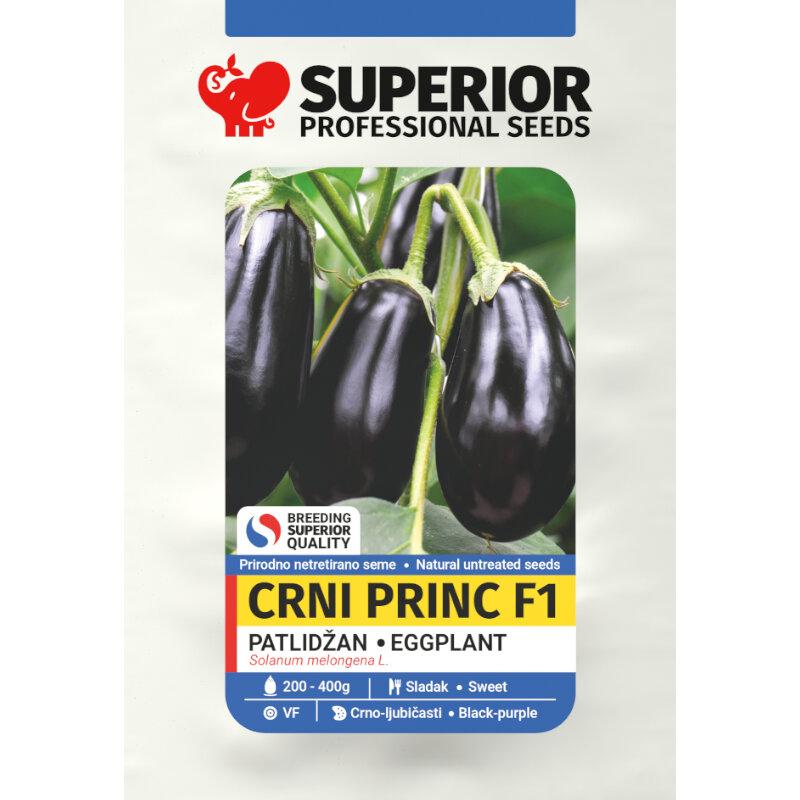 Баклажан Superior "Чорний принц" 30 seeds (30 насінин), фото 1