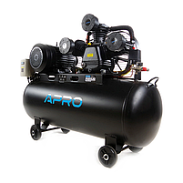 Компресор трьохциліндровий пасовий OFBD-200X 8Бар 7.5кВт 1050л/хв 200л 380В (2 крана) + Олива 1л APRO, фото 2