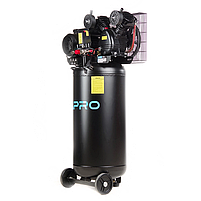 Компресор двоциліндровий пасовий вертикальний OFBD-100V 8Бар 2.2кВт 402л/хв 100л (2 крана) + Олива 0,5л APRO, фото 4