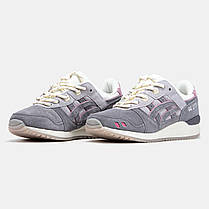 Жіночі Кросівки Asics Gel-Lyte 3 Low Grey Pink / Асікс Гел-Лайт 3 Низькі Сірі з Рожевим, фото 5