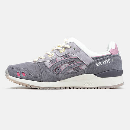 Жіночі Кросівки Asics Gel-Lyte 3 Low Grey Pink / Асікс Гел-Лайт 3 Низькі Сірі з Рожевим, фото 1