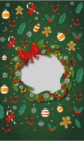 Новорічна подарункова фольгована упаковка 25*40 см №25