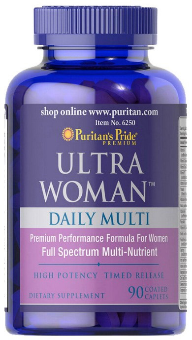 Мультивітаміни для жінок Ultra Woman Daily Multi Time Release 90 таблеток
