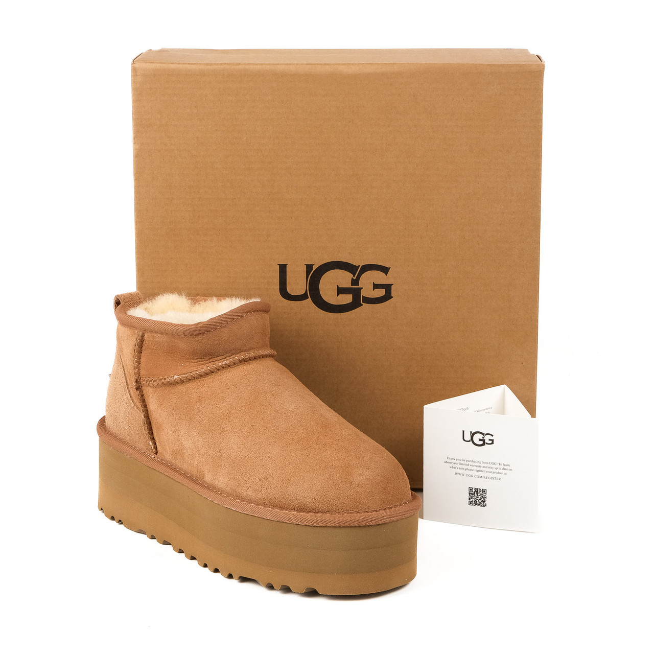 Жіночі уггі на платформі UGG W Classic Ultra Mini Platform Hi Che (Розміри: 37,39 )