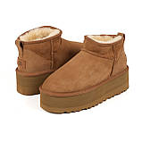 Жіночі уггі на платформі UGG W Classic Ultra Mini Platform Hi Che (Розміри: 37,39 ), фото 3