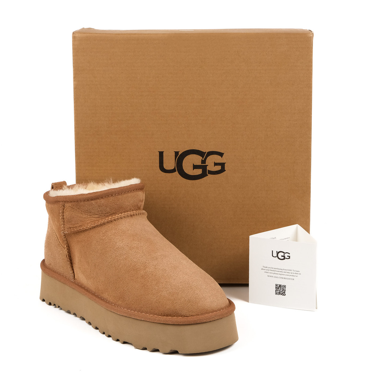 Жіночі уггі на платформі UGG W Classic Ultra Mini Platform Che (Розміри 37,38,39,40)
