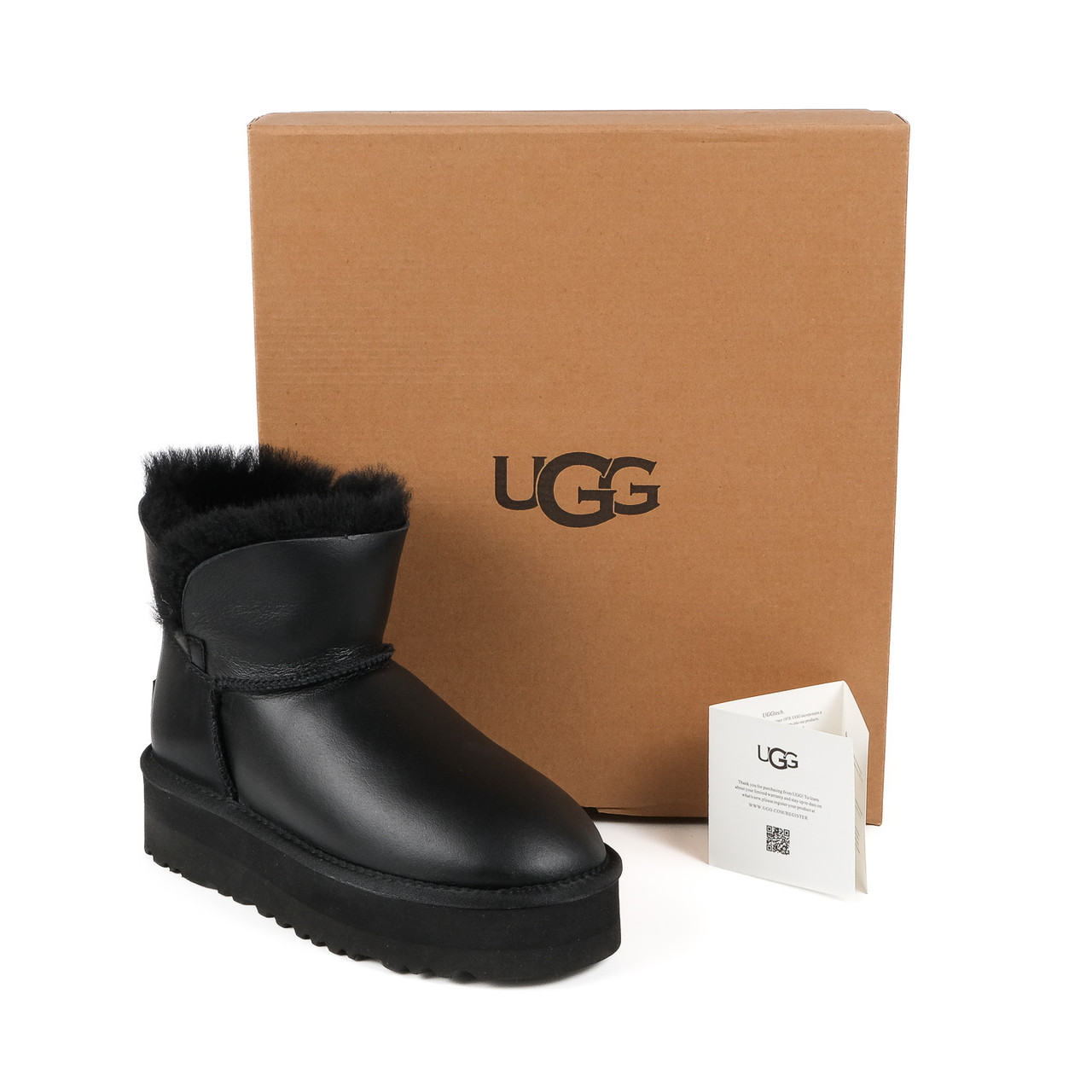 Шкіряні жіночі уггі на платформі UGG Australia (Розміри: 37,38,39,40)