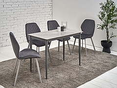 Обідній керамічний стіл TM-110 Vetro ребекка грей + сірий