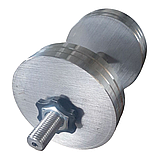 Грифи гантельные 2 шт по 2 кг з гайками посадкою 25 мм для занять вдома спортзалі (пара 4 кг комплект) W_3813, фото 4