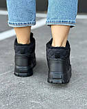 Жіночі зимові чорні черевики STILLI, жіночі теплі черевики на хутрі, зимові болоньєві черевики для дівчини, фото 5