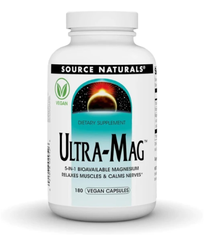 Ultra-Mag Магнієвий комплекс Source Naturals 180 капсул
