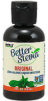 100% натуральна стевія NOW Better Stevia zero calories 60 ml glycerite