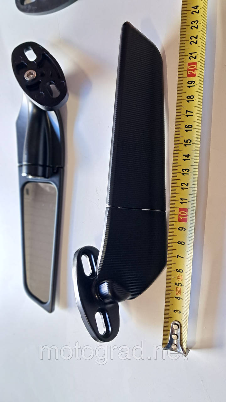 Дзеркала трикутні, алюм., антивідблиск, перехід., інструмент, фото 1