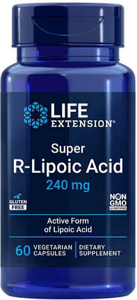Липоєва кислота Life Extension Super R-Lipoic Acid 240 mg 60 veg caps, фото 1