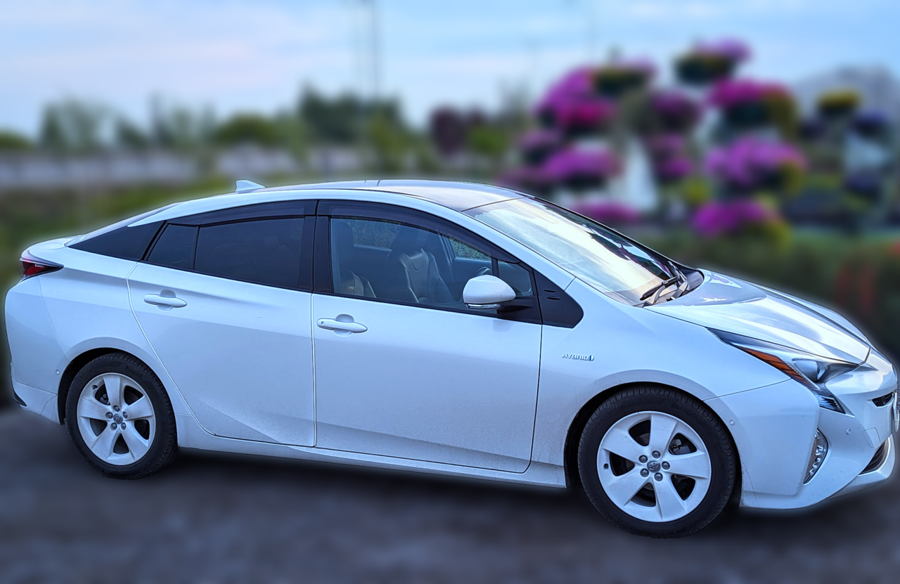 Дефлектори вікон (вітровики) Toyota Prius (50) 2016-2022 (ATM)