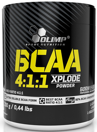 BCAA амінокислоти OLIMP BCAA 4:1:1 Xplode 200 g Фруктовий пунш, фото 1