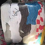 Ганчір'я х/б махра кольорове (рушники, халати) обтиральне універсальне упаковка поліетилен 10кг, фото 2