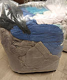 Ганчір'я х/б махра кольорове (рушники, халати) обтиральне універсальне упаковка поліетилен 10кг, фото 5