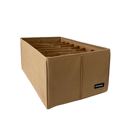 Короб ORGANIZE для вертикального зберігання на 8 комірок (бежевий)