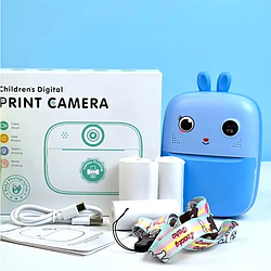 Дитяча фотокамера S6 з фронтальною камерою, функцією друку, підтримкою карти пам'яті та MP3 Синій 49778
