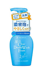 Shiseido Senka All Clear Double Wash Foam Пінка для вмивання й демакіяжу, 150 мл