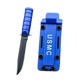 Тичковий ніж Катана USMC A76 з Чохлом 10см Blue (7_01232)