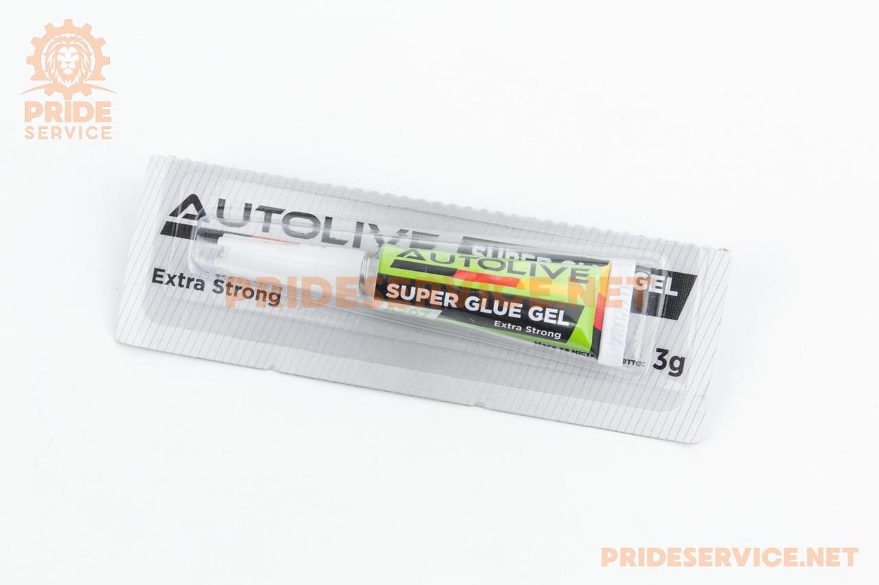 Клей багатофункціональний, гелевий "Super Glue GEL", 3g, МОТОХІМІЯ, SV-304697
