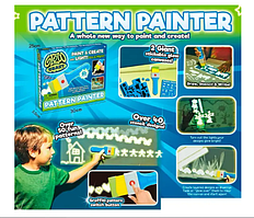 Палітра візерунків D6230 набір для рисів. у темряві, пензель-зв,св, трафар,бат, укоро-ке, 30-25-3,5 см