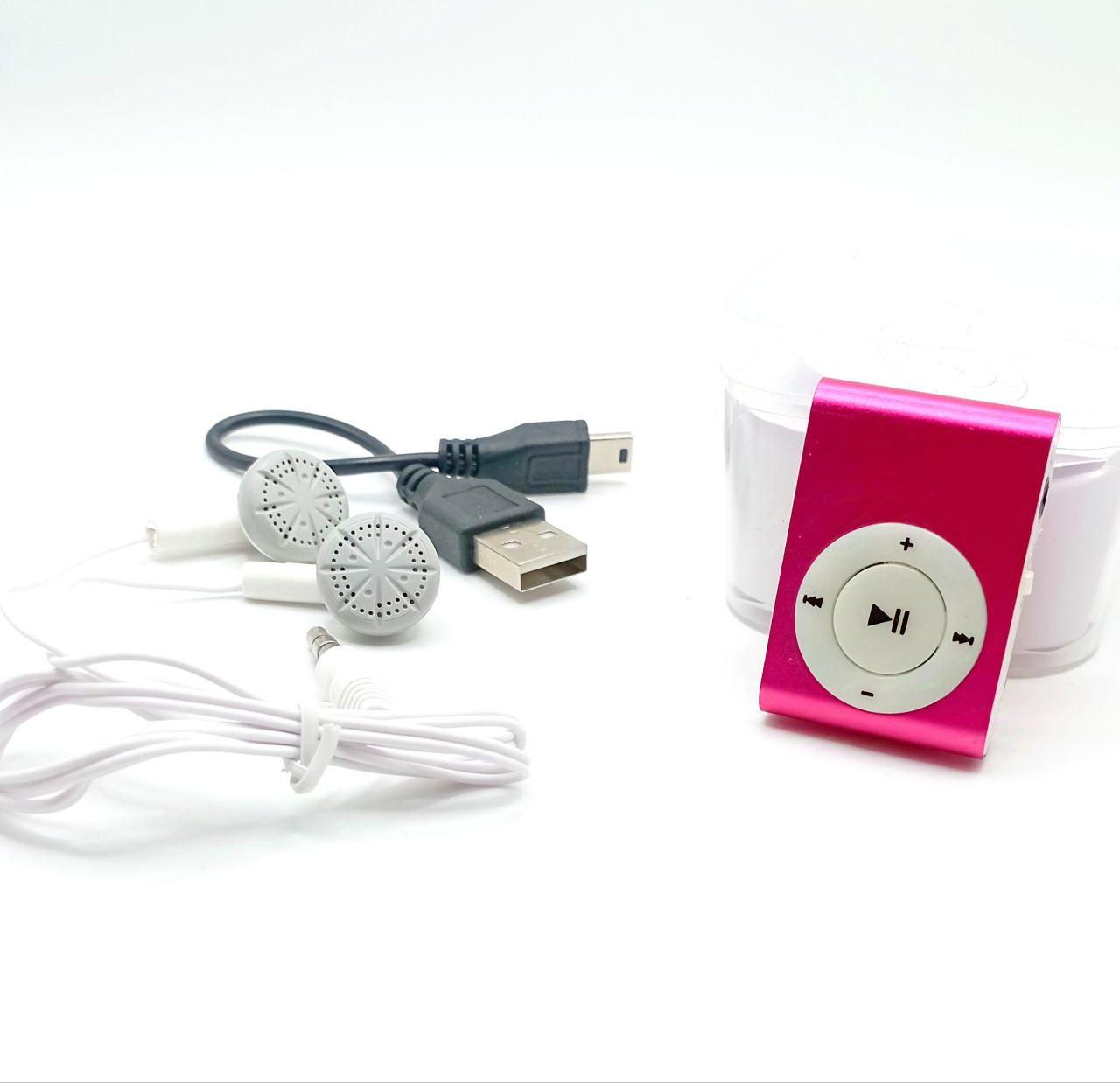 Маленький і зручний MP3 плеєр  рожевий, фото 1
