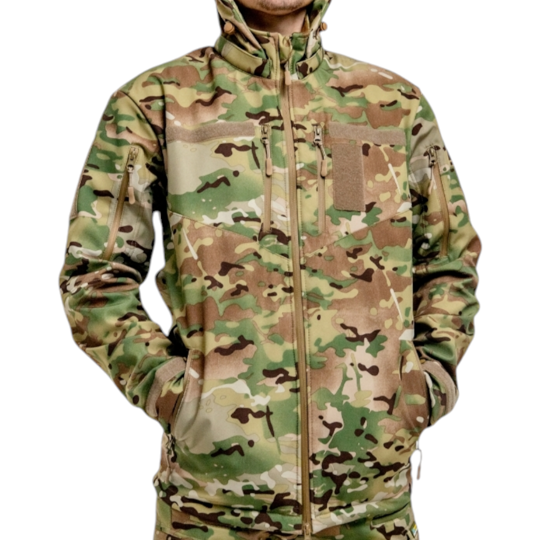 Куртка тактична Tactic Softshell водозахисна софтшел Tactic Softshell 505SQUARE в кльорі мультикам, фото 1