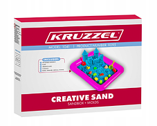 Кінетичний пісок набір із пісочницею та формочками Kruzzel, фото 3